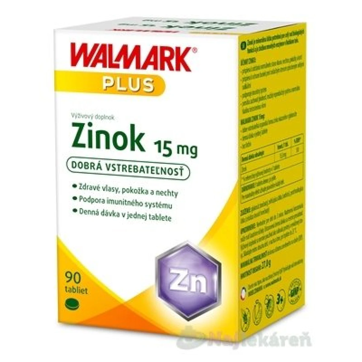 WALMARK Zinok 15 mg 90 tabliet · záber 2