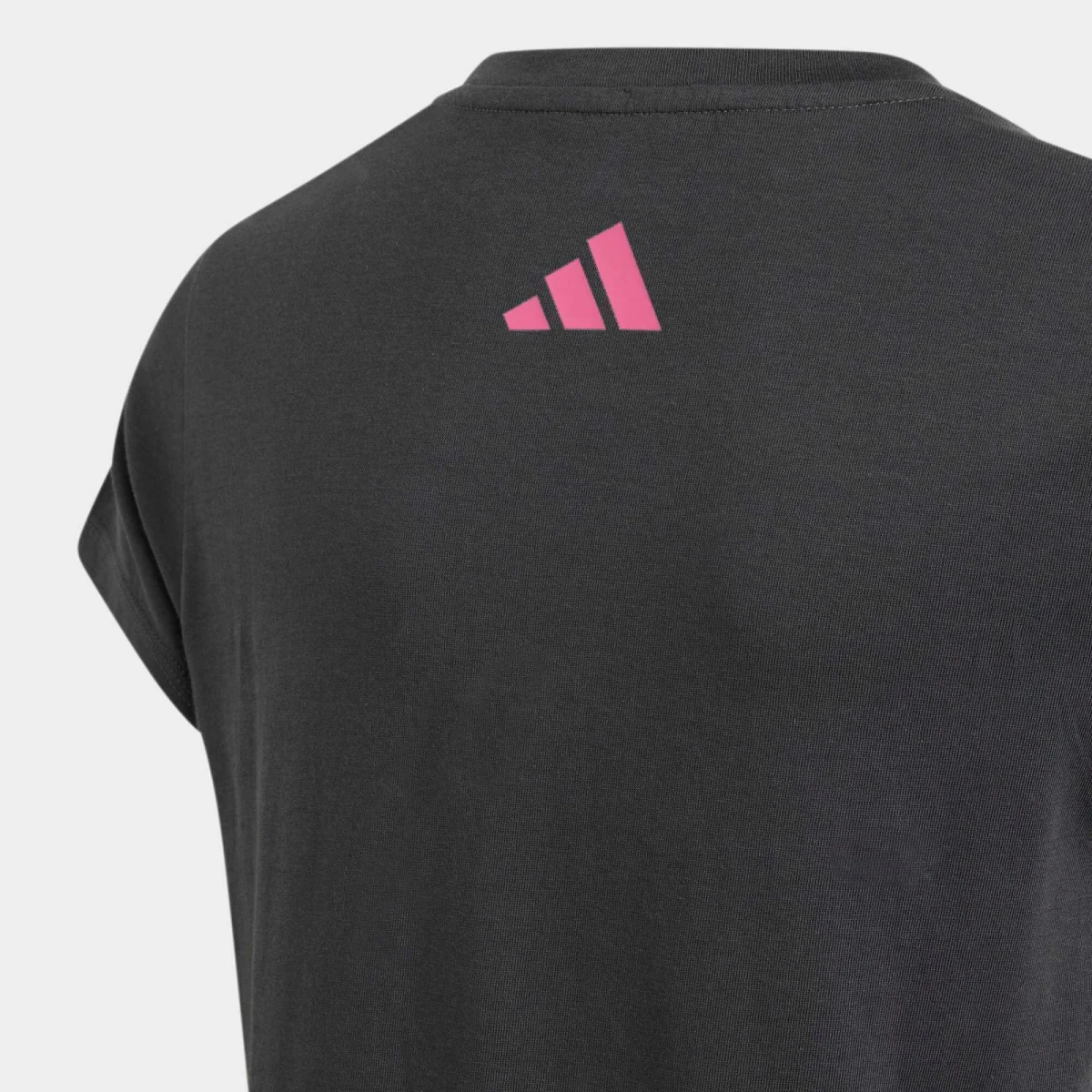 ADIDAS ADIDAS dievčenské fitness tričko bavlnené sivo-ružové 7-8 r (128 cm) · záber 2