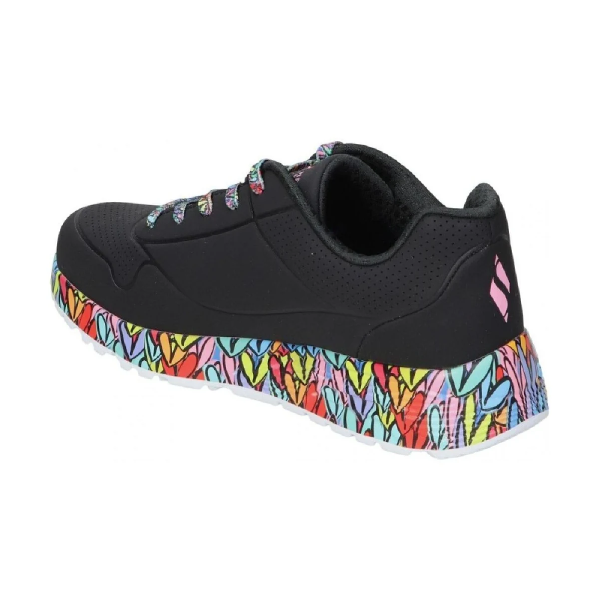 Dievčenská rekreačná obuv SKECHERS Uno Lite JGoldCrown Subtle Love Jr black multi · záber 5