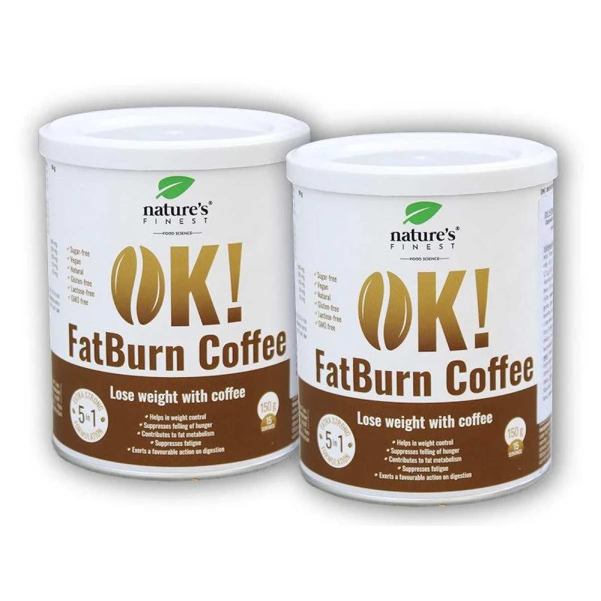 Natures Finest 2x OK! Fat Burn Coffee 150g · záber 1