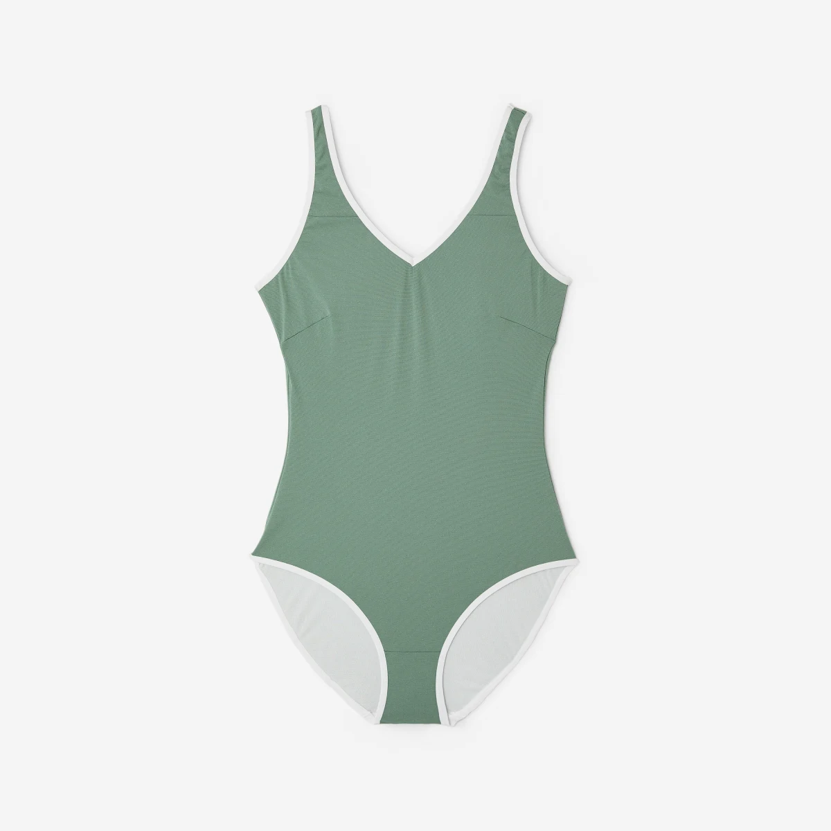 DECATHLON Dámske jednodielne plavky Virginia Lurex sivo-zelené XS-S · záber 2