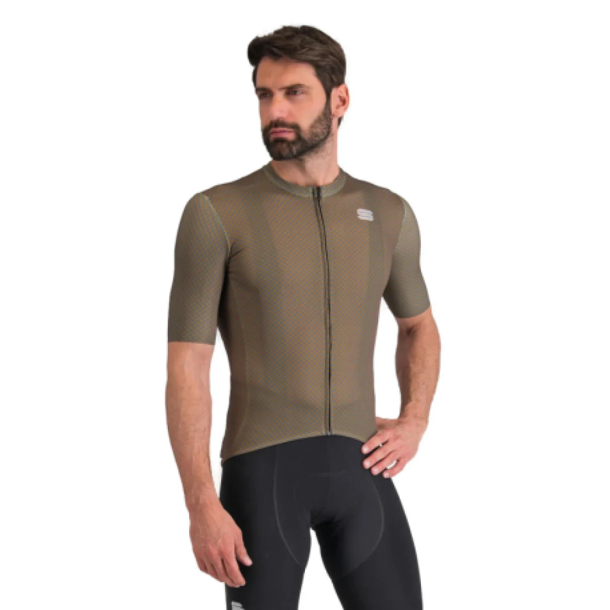 Pánský cyklistický dres s krátkým rukávem SPORTFUL Checkmate jersey, liquorice blue sea · záber 1
