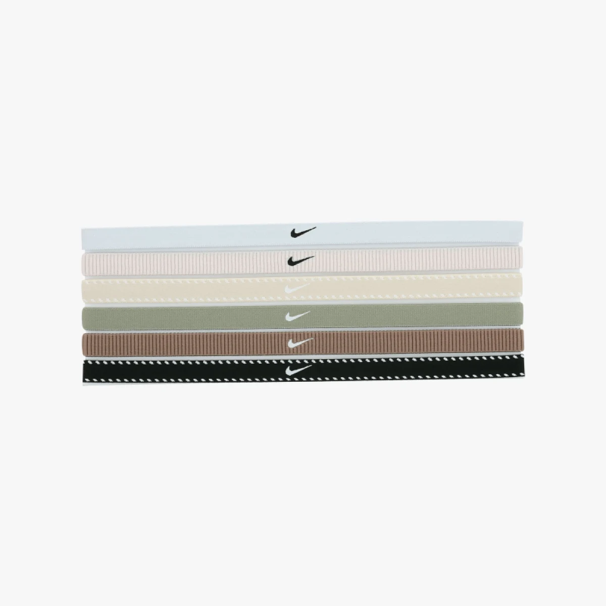 Čelenka NIKE FLEX CLASSIC HEADBANDS 6PK WHITE LIGHT ARMY BLACK · záber 2