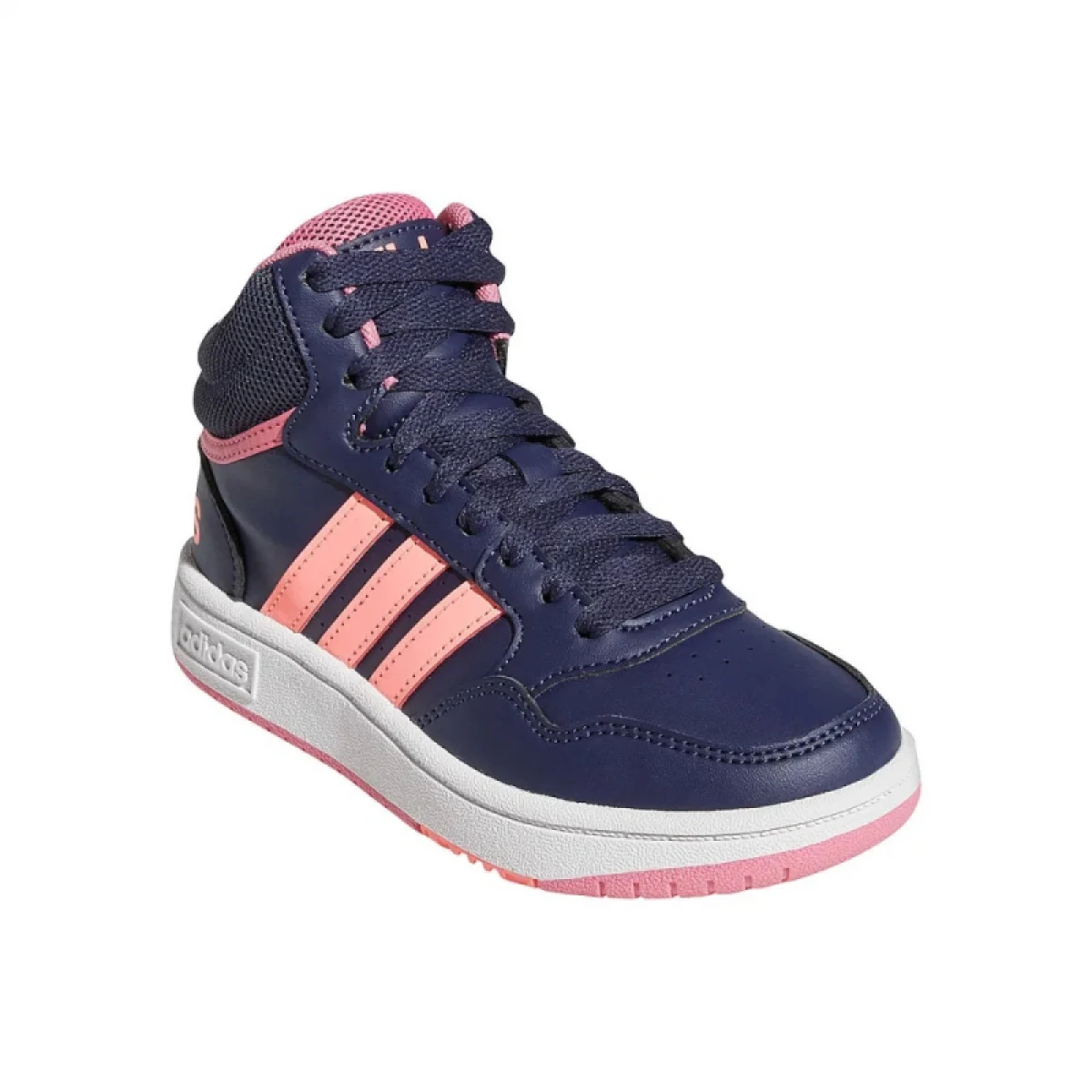 Dívčí rekreační obuv ADIDAS Hoops Mid 3.0 shadow navy acid red rose tone · záber 2