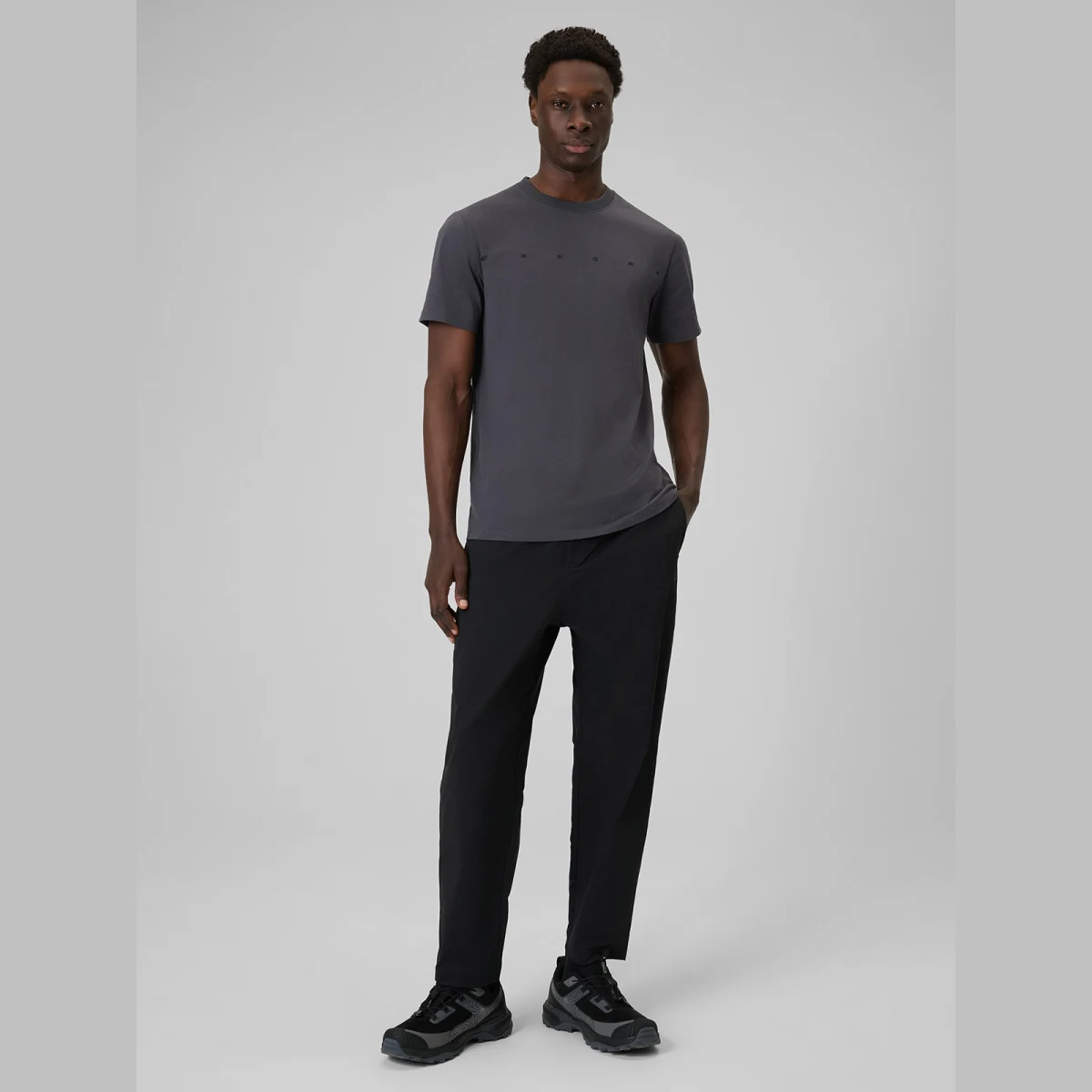 T-shirt regular s potlačou pánsky - sivý · záber 6