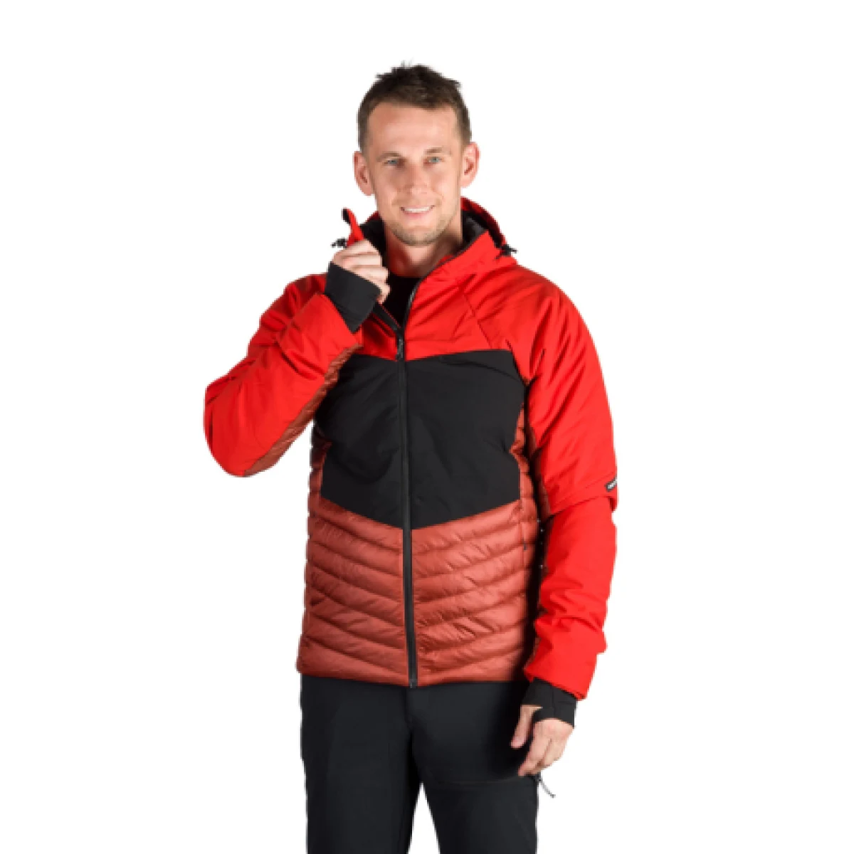 Pánská turistická bunda NORTHFINDER EMERYK-361redblack · záber 1