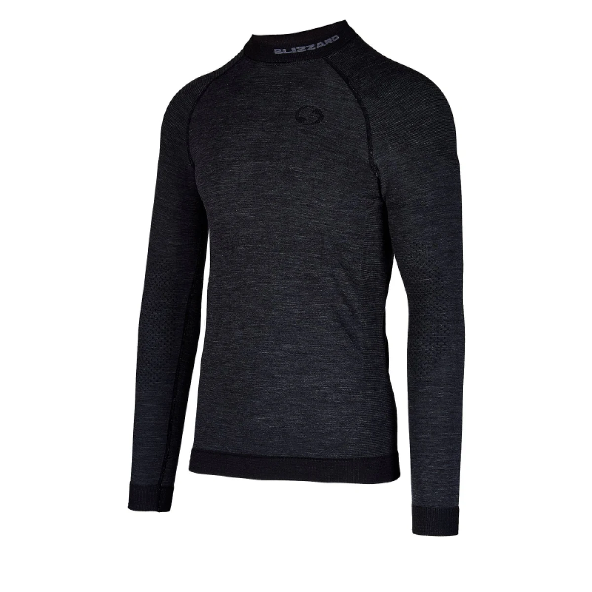 Pánské termo tričko s dlouhým rukávem BLIZZARD Mens long sleeve, merino wool, anthracite · záber 3