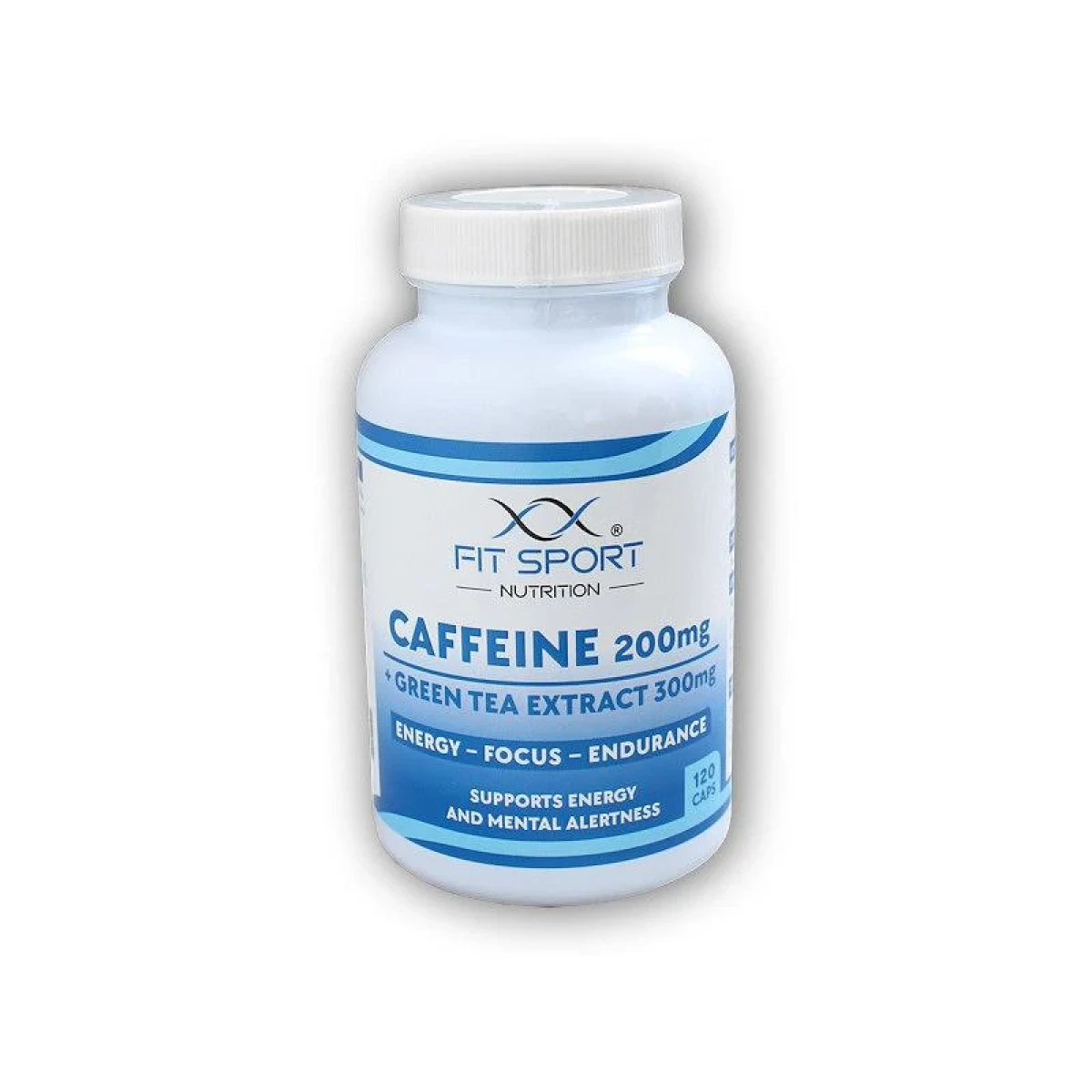 FitSport Nutrition Caffeine 200mg + Green Tea Extract 300mg 120 caps · záber 1