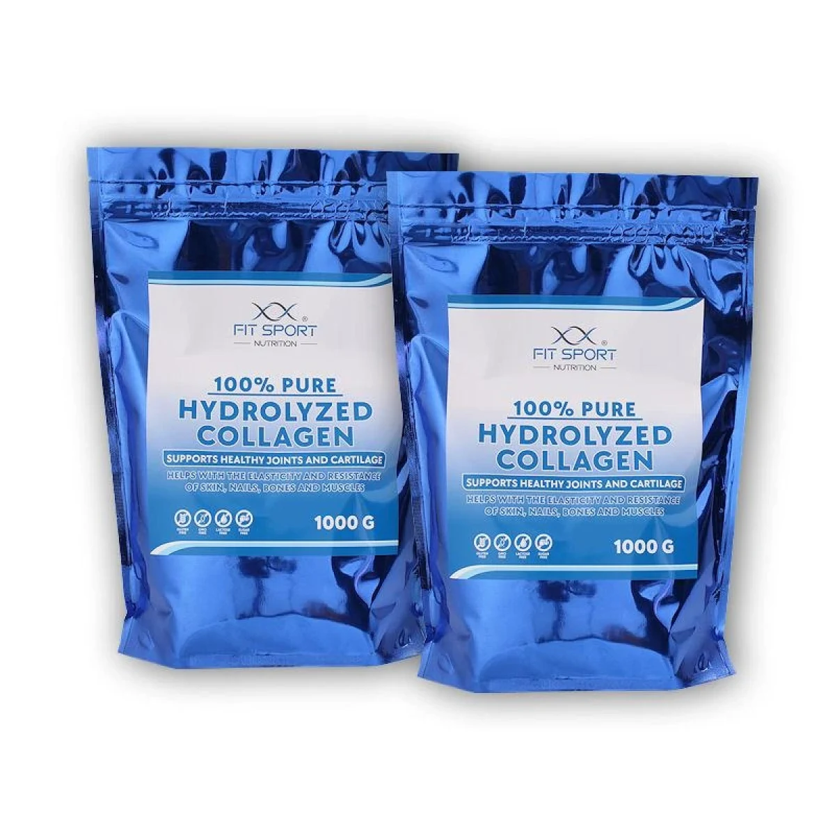 FitSport Nutrition 2x 100% Pure Hydrolyzed Collagen 1000g + Hydrolyzovaný Kolagen · záber 1