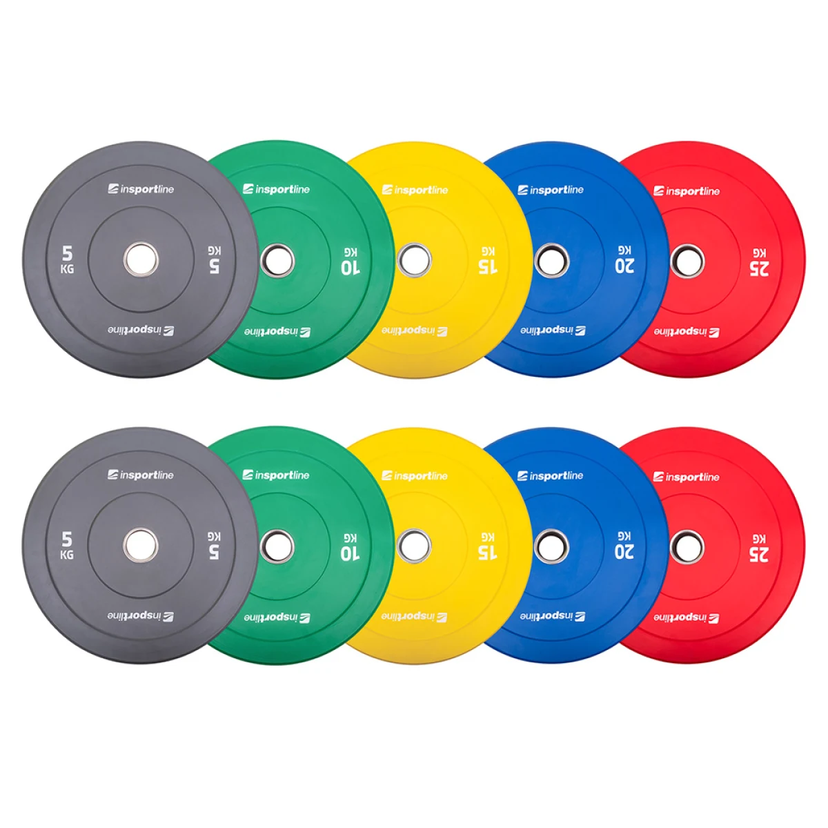 inSPORTline Bumper Plate Go 2x 5-25 kg 50 mm · záber 1