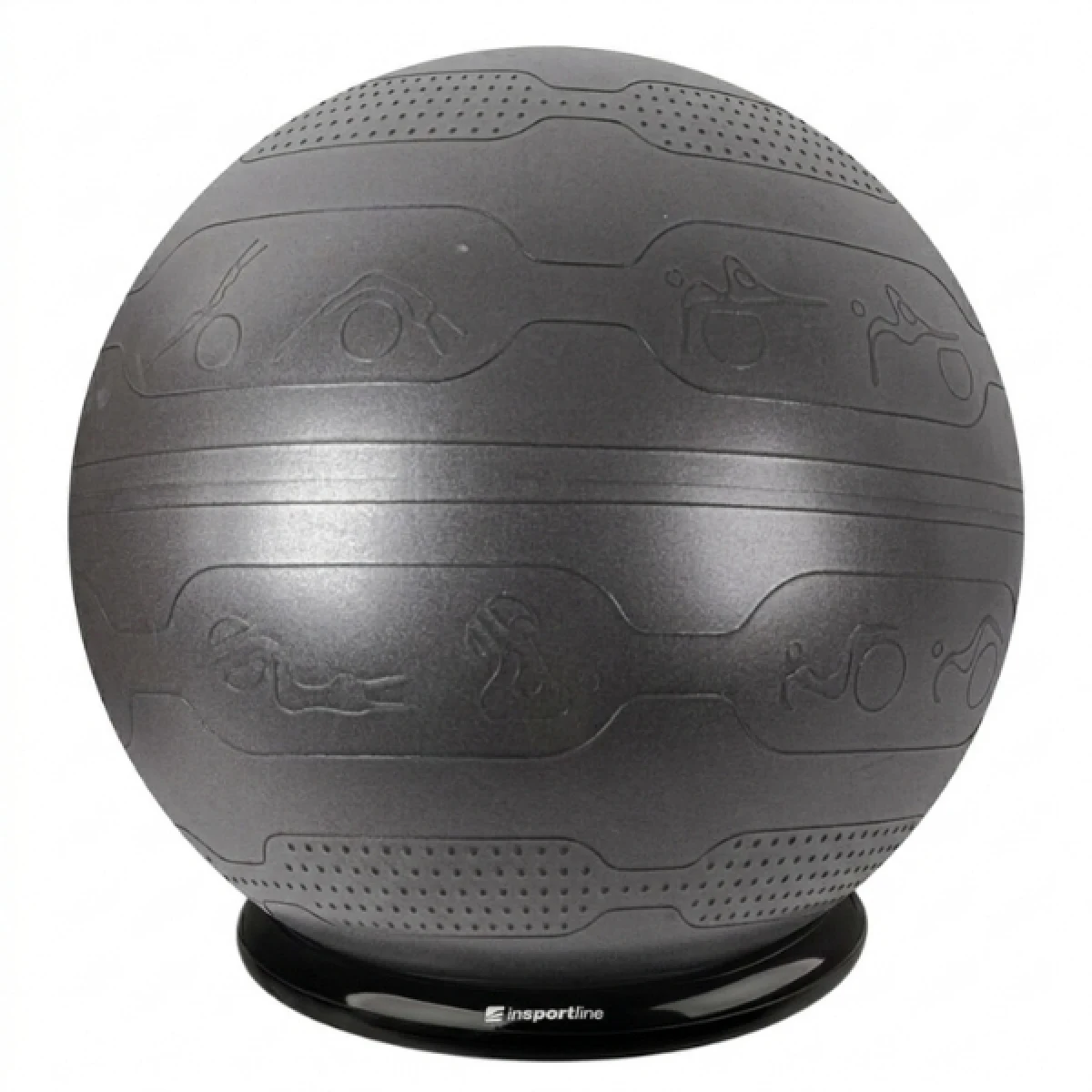 inSPORTline Stretch Ball 65 cm se základnou BallBase čierna · záber 1