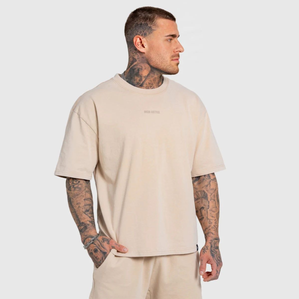 Pánska súprava Iron Aesthetics X Washed, béžová · záber 4