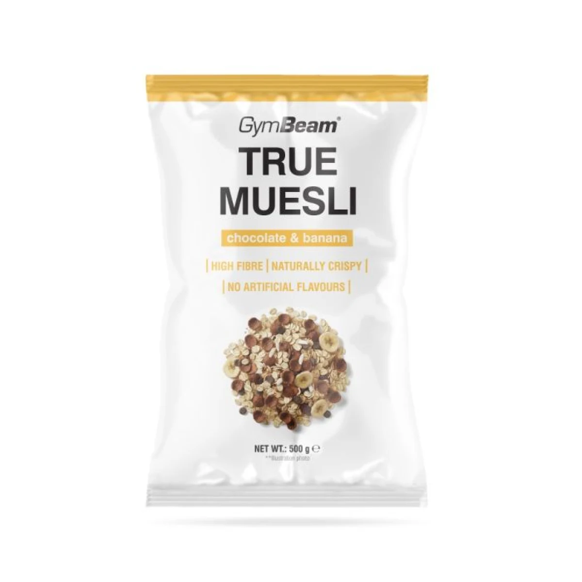 GymBeam True Muesli čokoláda banán · záber 1