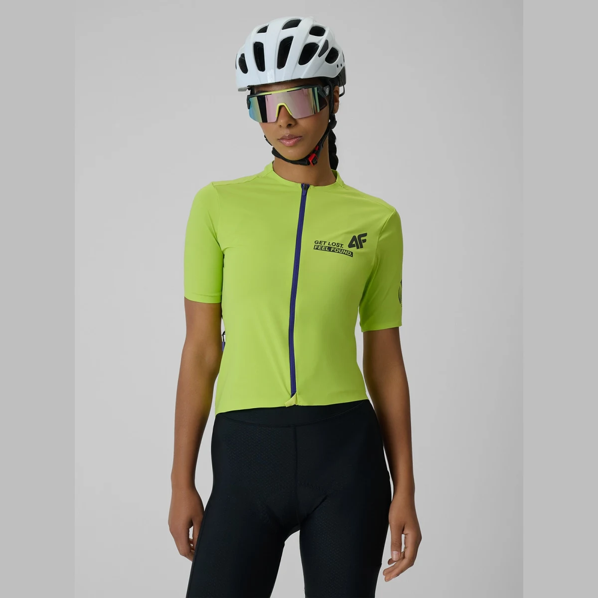 Dámský cyklistický dres s ochranou UPF50+ - zelený · záber 1