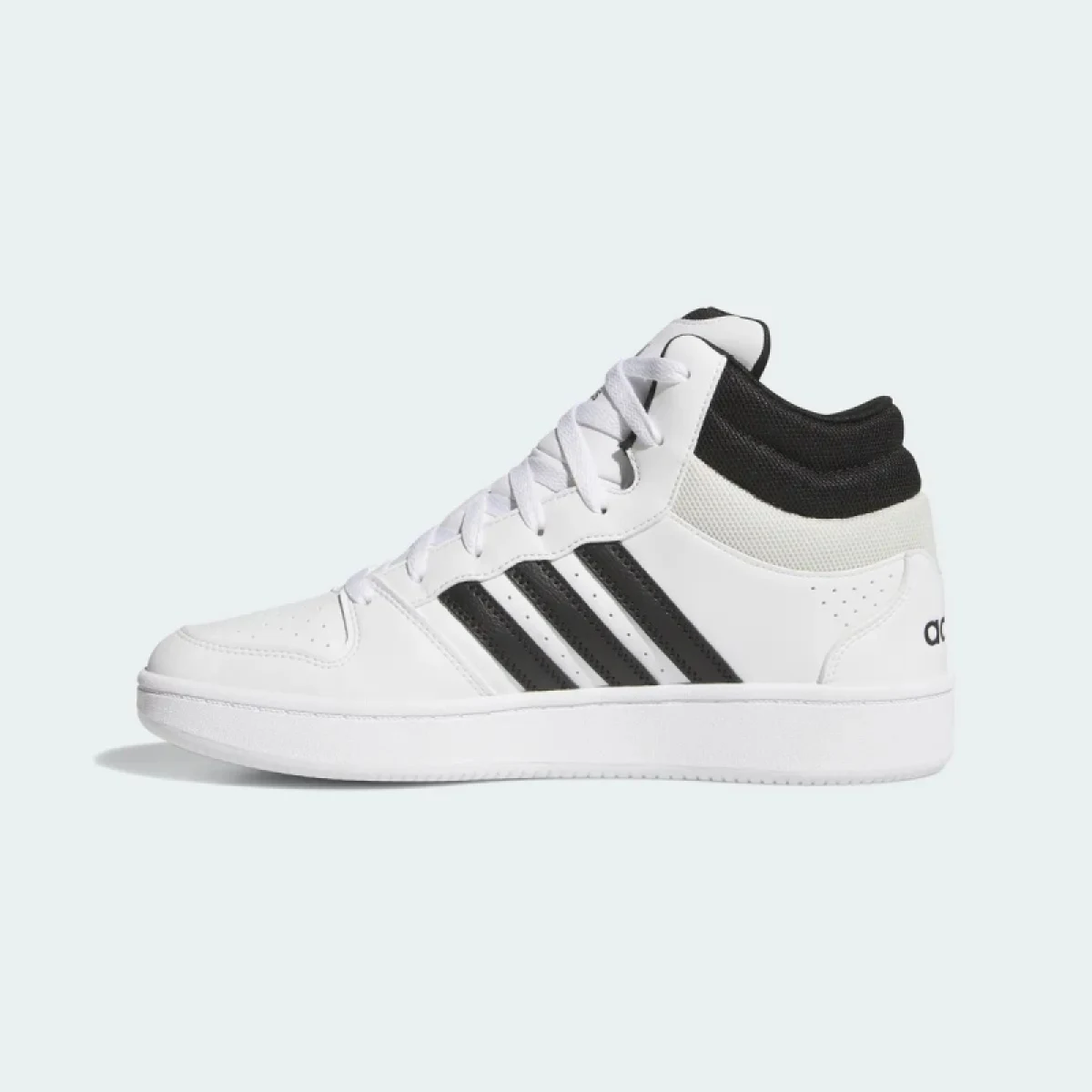 Pánska rekreačná obuv ADIDAS Hoops Mid Classic M cloud white core black orbit grey · záber 2