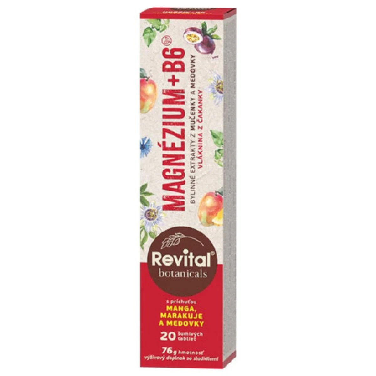 REVITAL Botanicals Magnézium + B6 20 tabliet · záber 1