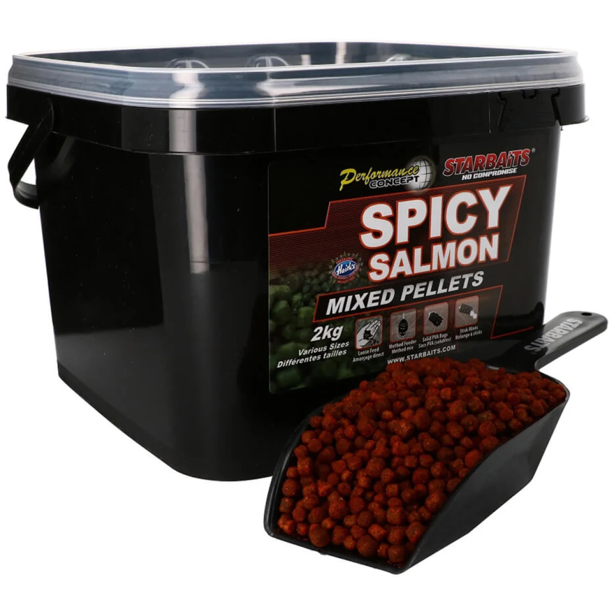 STARBAITS Pellets Mixed Spicy Salmon · záber 1