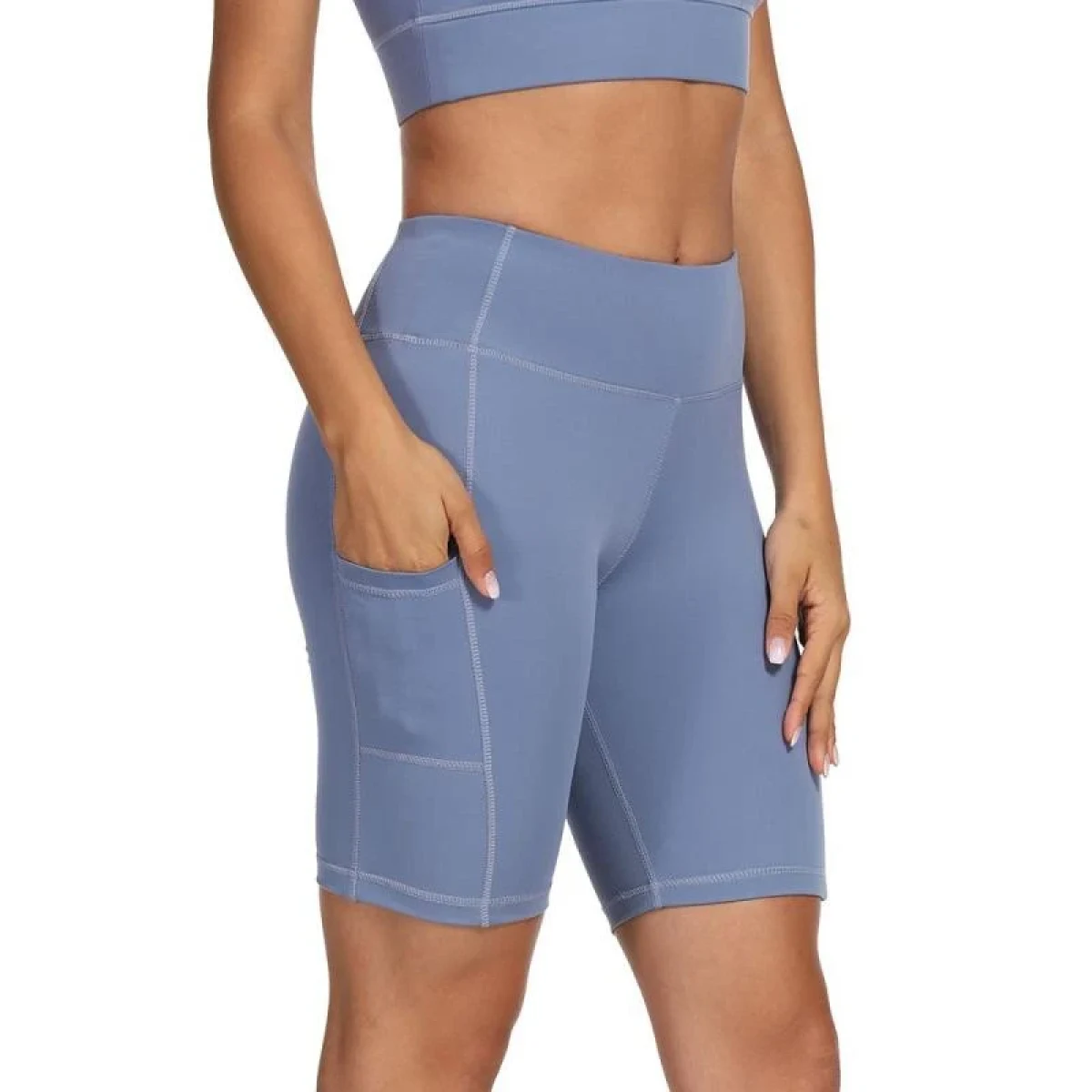 Merco Yoga Sporty krátké sportovní legíny modrá - Velikost: S | Barva: Modrá · záber 1
