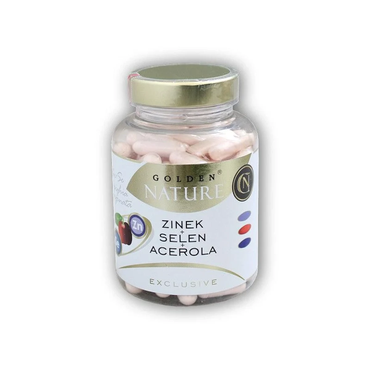 Golden Natur Exclusive Zinek + selen + acerola 100 kapslí · záber 1