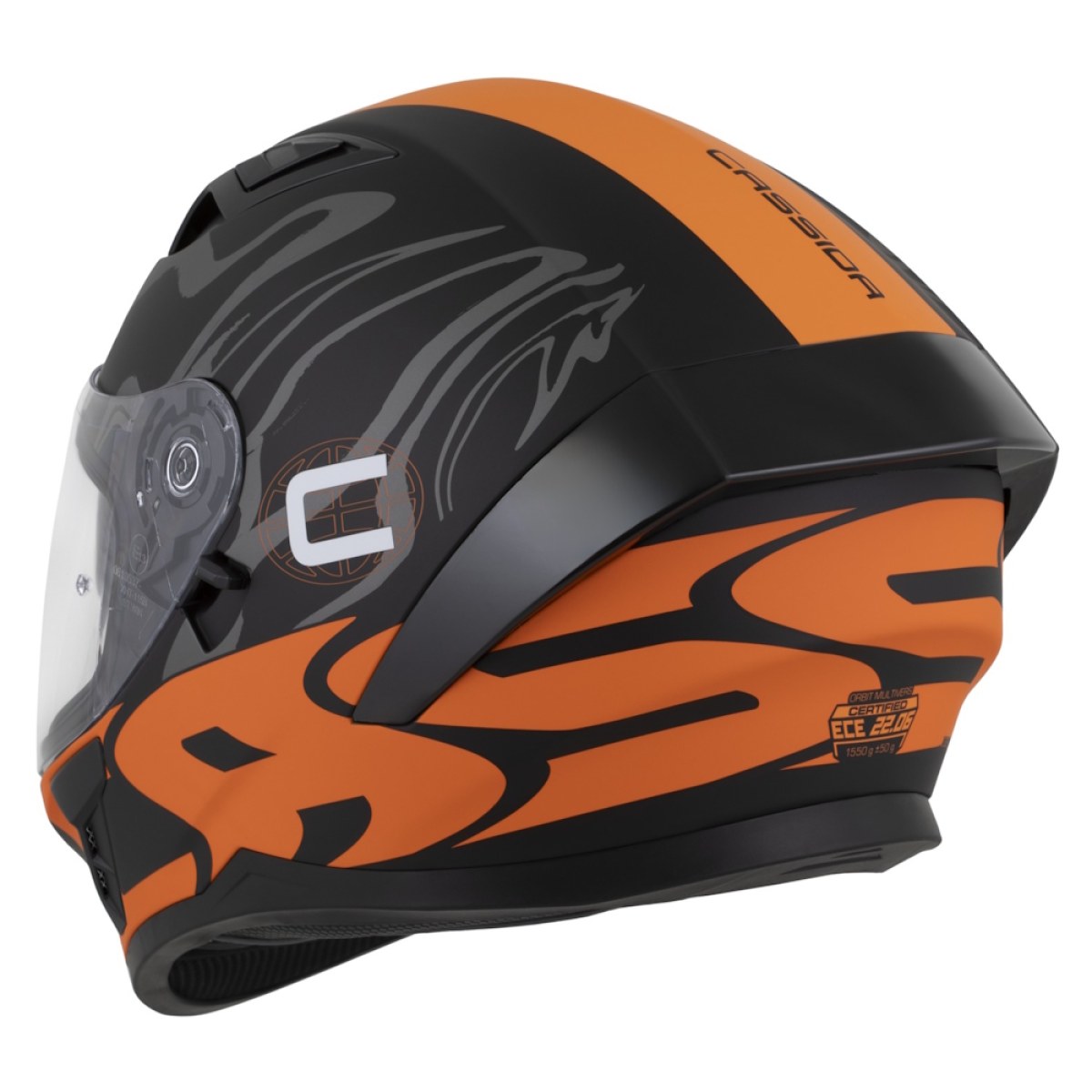 Cassida Orbit Multivers čierna matná/oranžová/šedá/biela XS (53-54) · záber 3