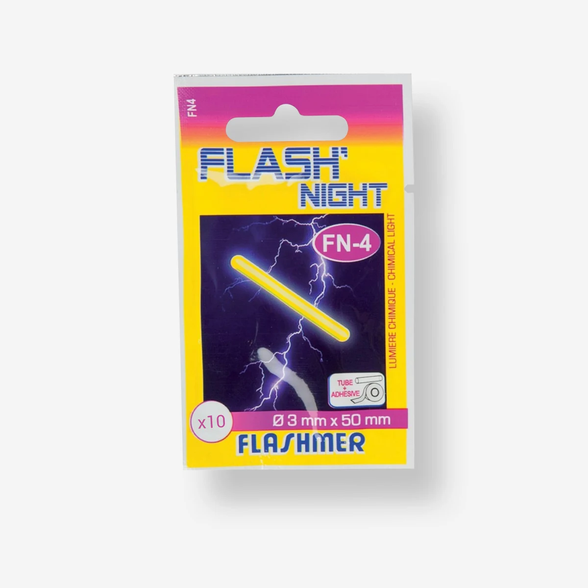 DECATHLON Svietiace tyčinky 10 Flash Night T4 3x50 mm na morský rybolov bez · záber 1