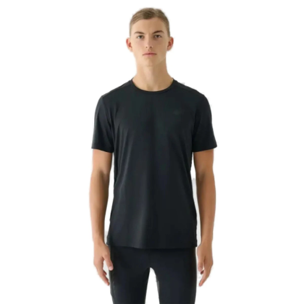 Pánské tréninkové tričko s krátkým rukávem 4F TSHIRT FNK M1343-20S-DEEP BLACK · záber 1