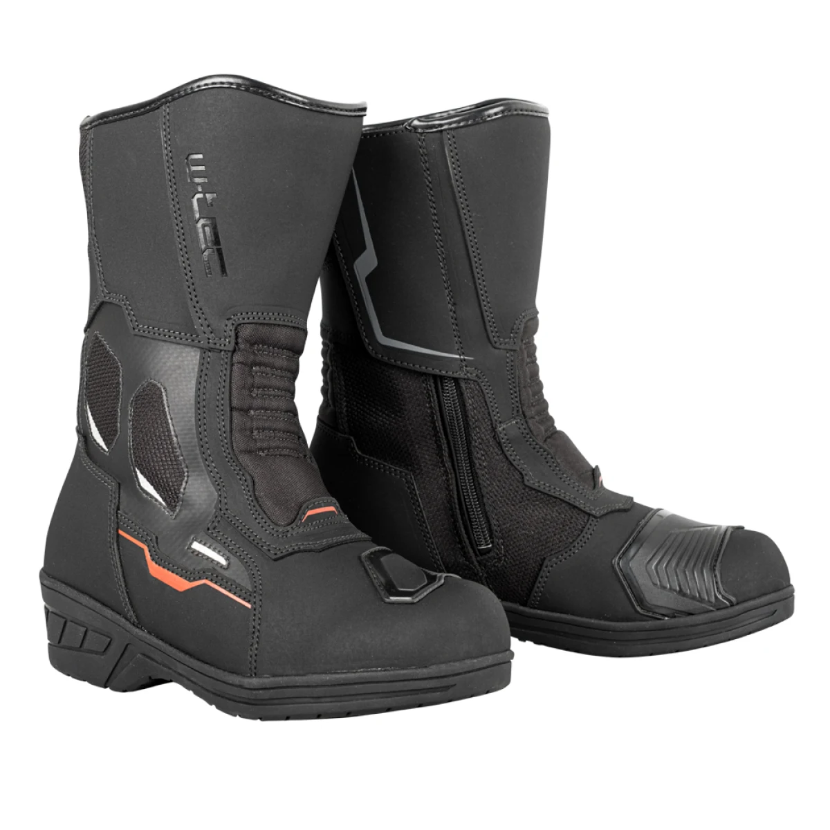 Dámske moto topánky W-TEC Moanna Farba čierno-červená, · záber 1