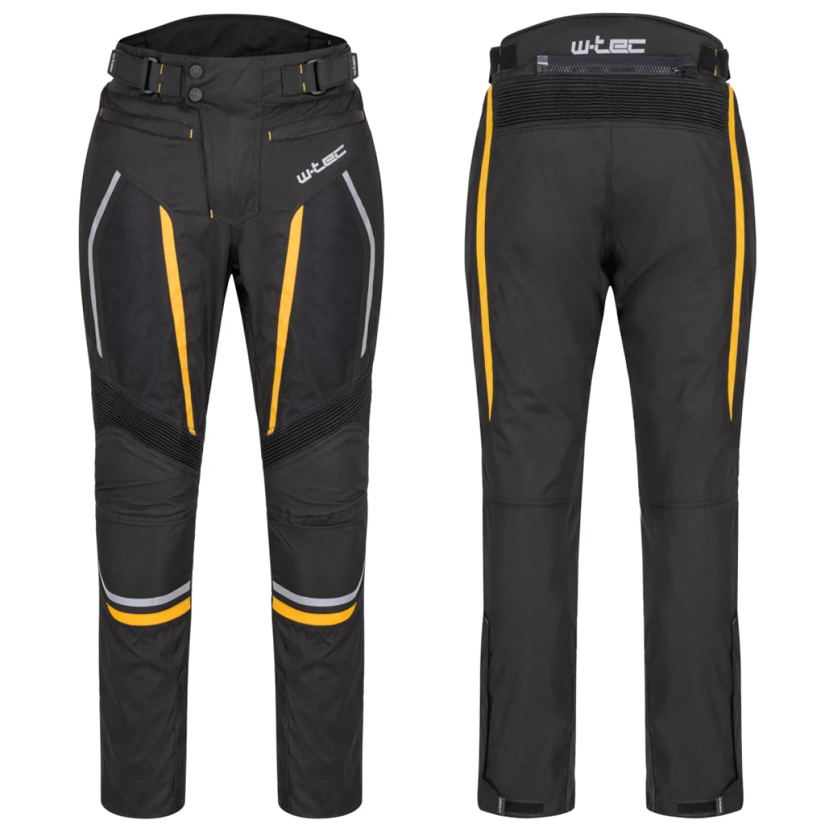 Pánske letné moto nohavice W-TEC Toranio Farba čierno-žltá, · záber 1
