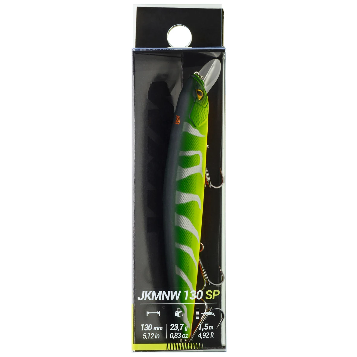 CAPERLAN Wobler Jerkbait Minnow WXM JKMNW 130 SP Firetiger bez · záber 2