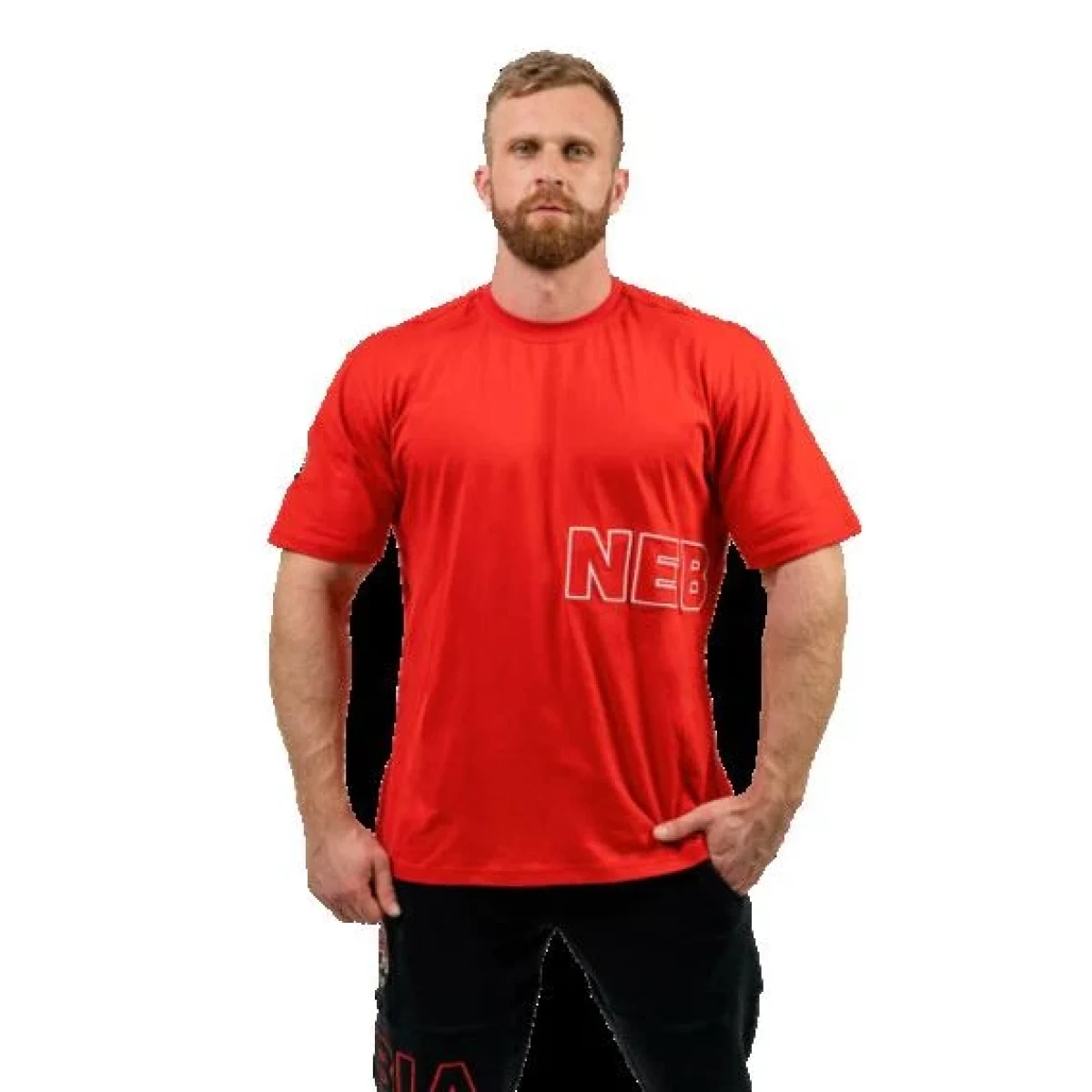 Nebbia Tričko s krátkým rukávem DEDICATION 709 - Velikost: XXL | Barva: Červená · záber 1