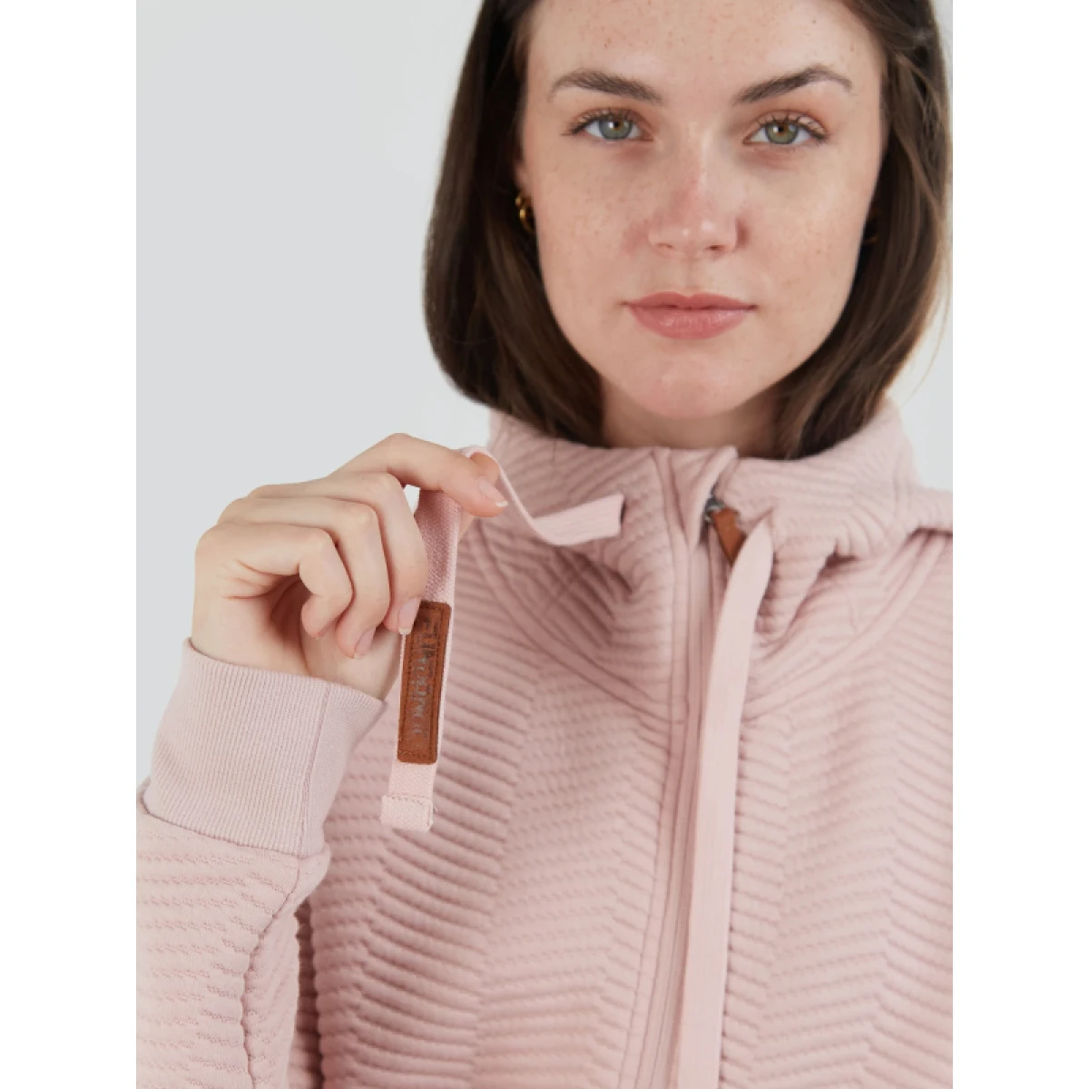 Dámská mikina se zipem FUNDANGO Blanka Pullover-330-rose · záber 4