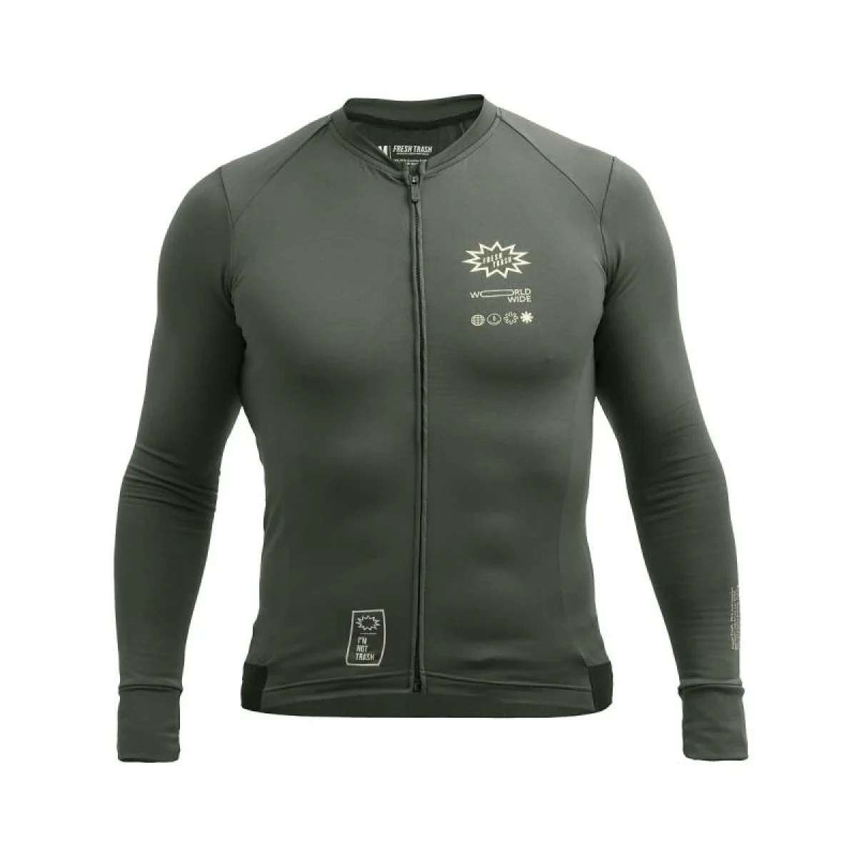 Fresh Trash Ft Men’s Signature Thermo Jersey Olive Green · záber 1
