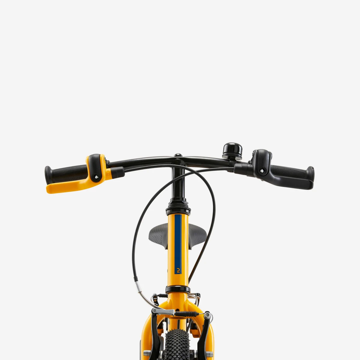 BTWIN Detský bicykel s odrážadlom 2v1 Discover 500 3 až 5 rokov 14-palcový žltý 14" · záber 2