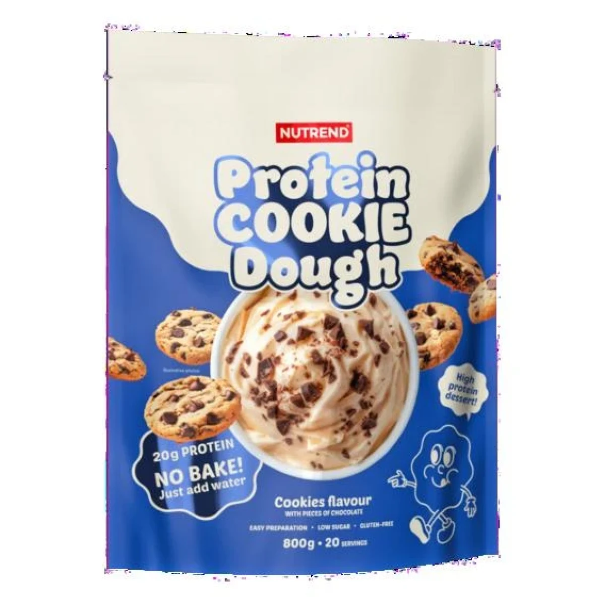 Nutrend Protein Cookie Dough 800g - Barva: Vícebarevná | Příchuť: Cookies · záber 1