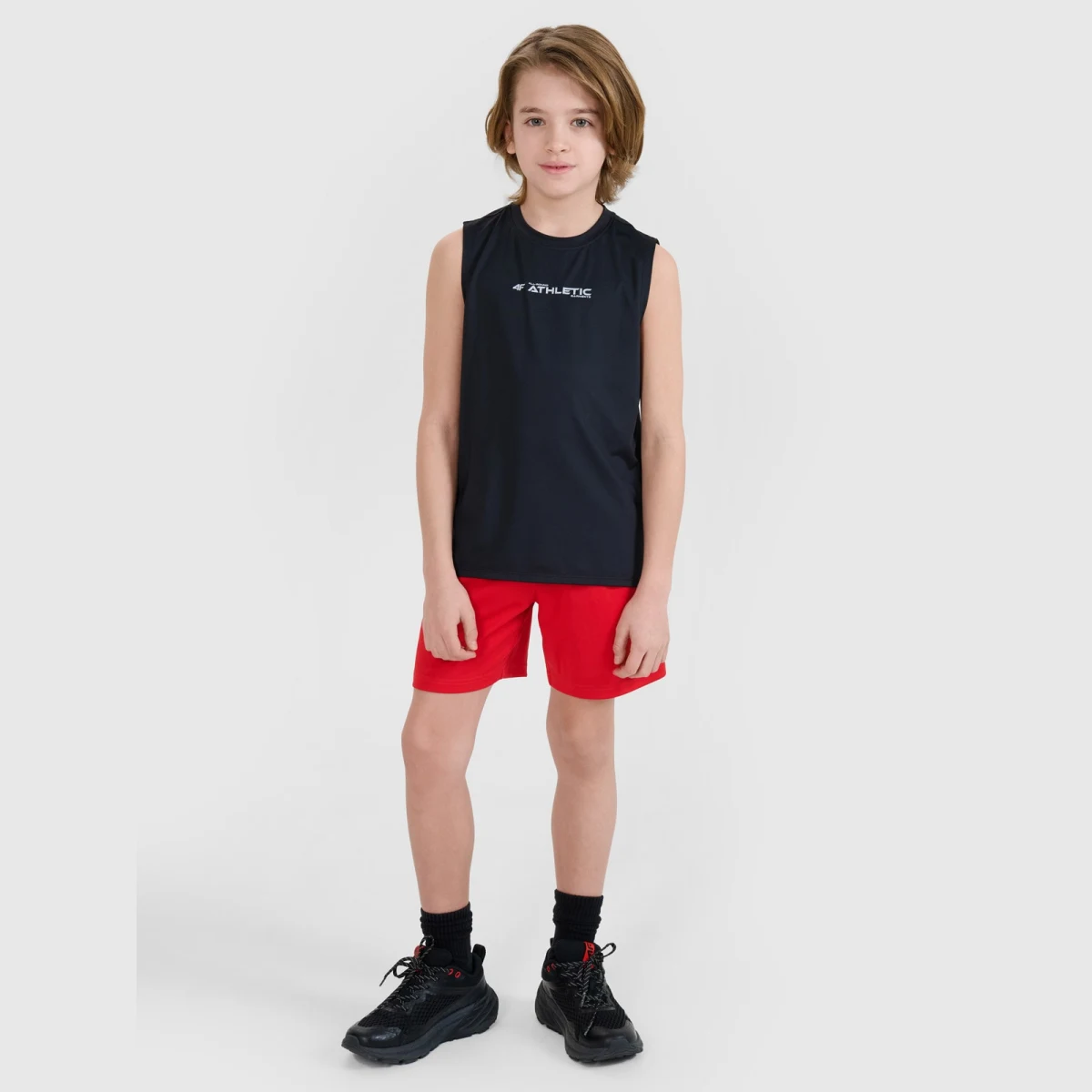 Chlapecký sportovní rychleschnoucí tank top - černý · záber 2
