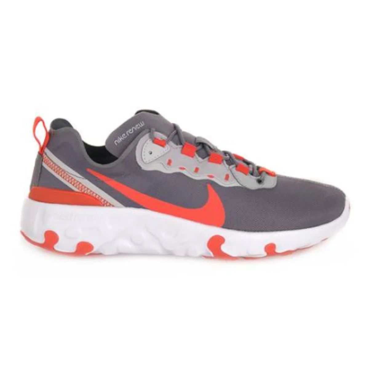 Juniorská rekreační obuv NIKE Renew Element 55 smoke grey team orange white · záber 1