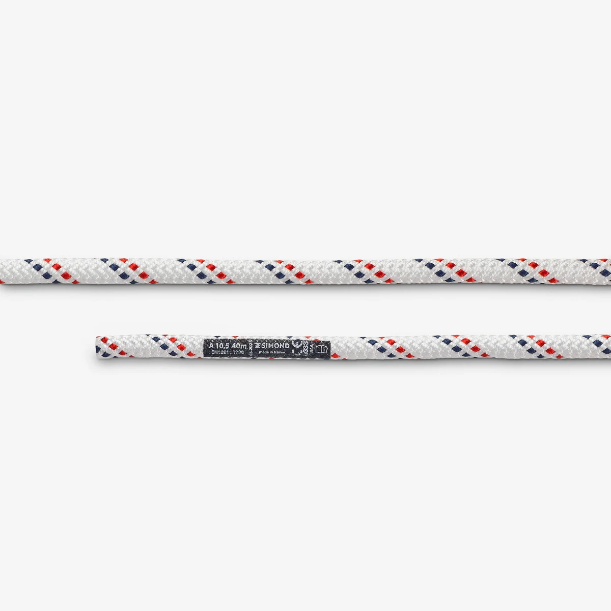 SIMOND Polostatické lano Stat 10,5 mm × 40 m biele bez · záber 2