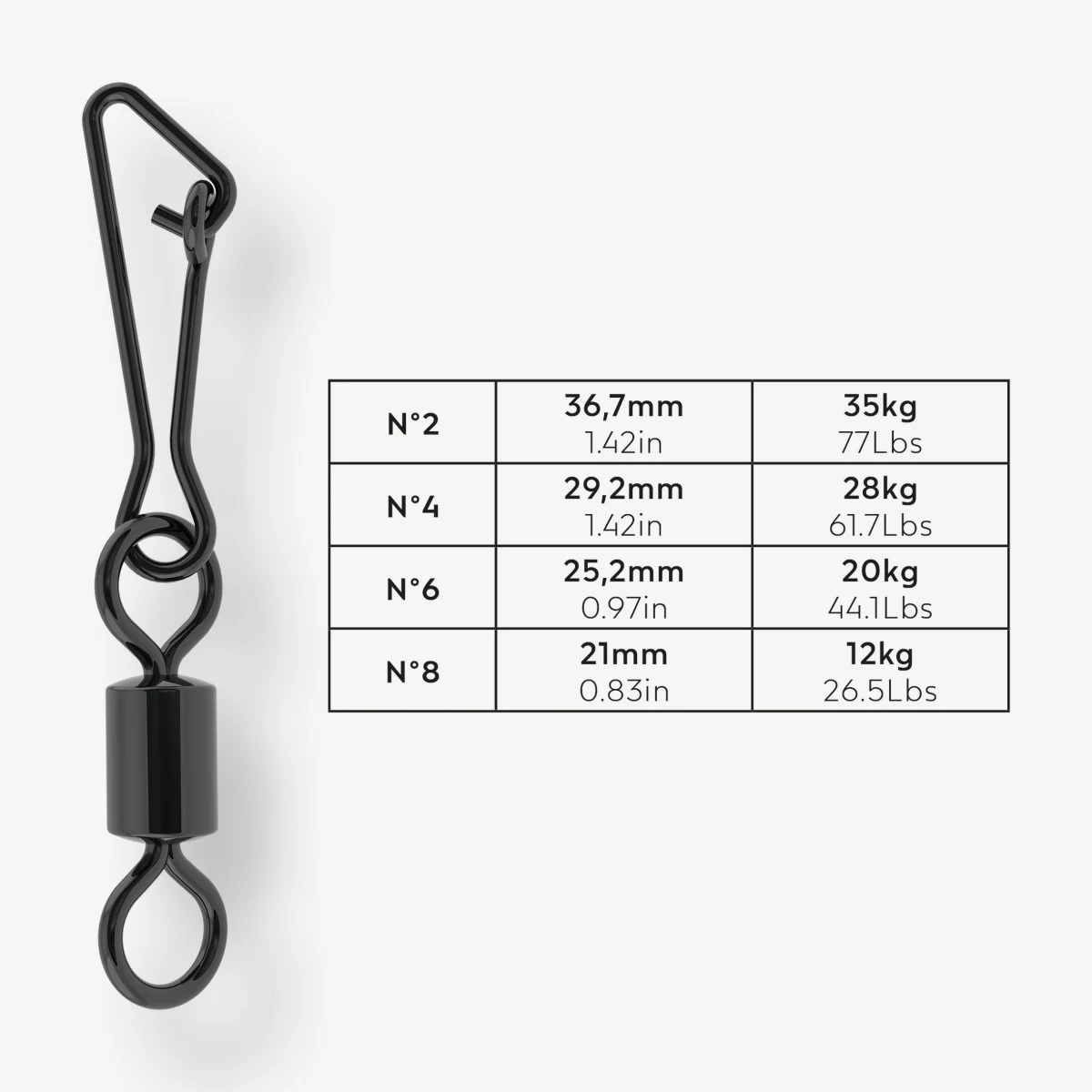 CAPERLAN Karabínka s obrtlíkom rapide black nickel 2 · záber 2