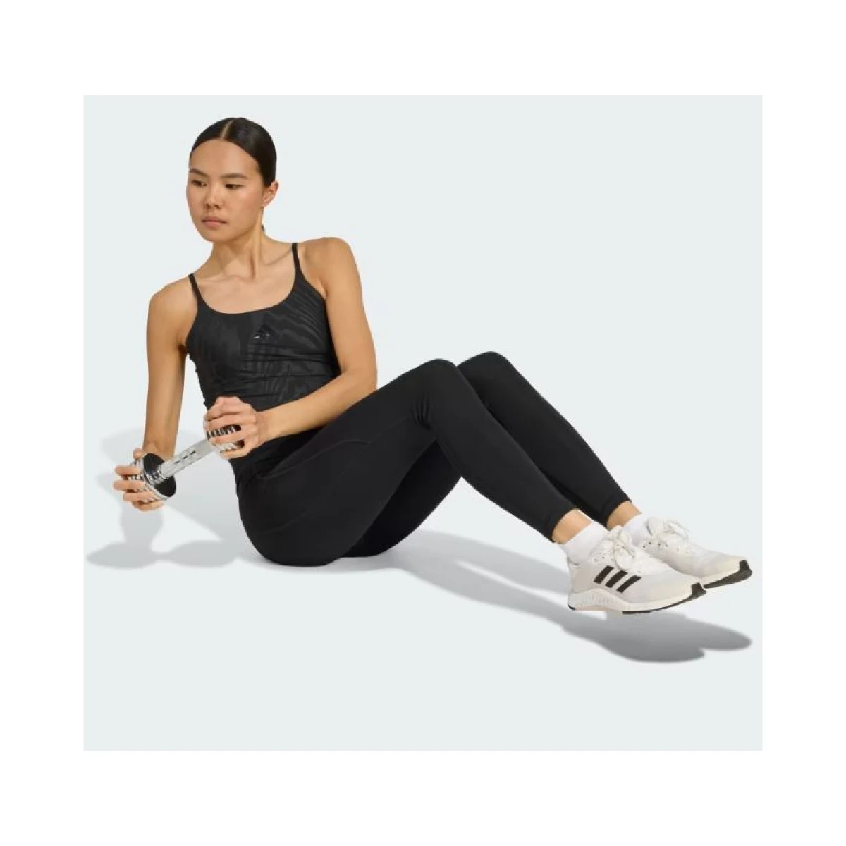 Dámske tréningové tielko ADIDAS OPT AOP LS TANK BLACK · záber 5