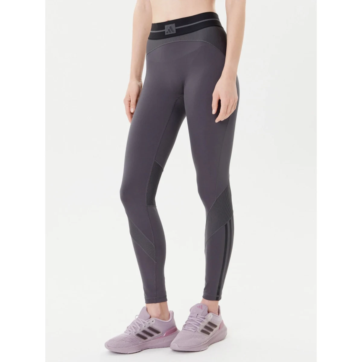 Dámske legíny ADIDAS HYG RIB 1 1 L GRESIX BLACK · záber 2
