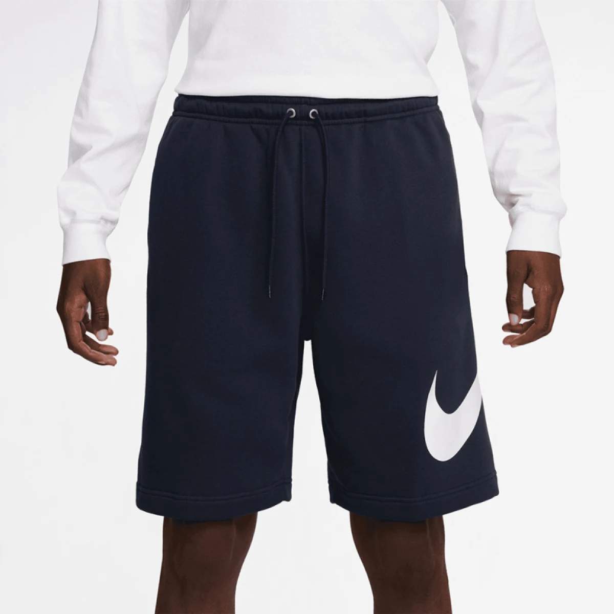 Pánske teplákové kraťasy NIKE M NK CLUB BB SHORT GX OBSIDIAN OBSIDIAN WHITE · záber 2