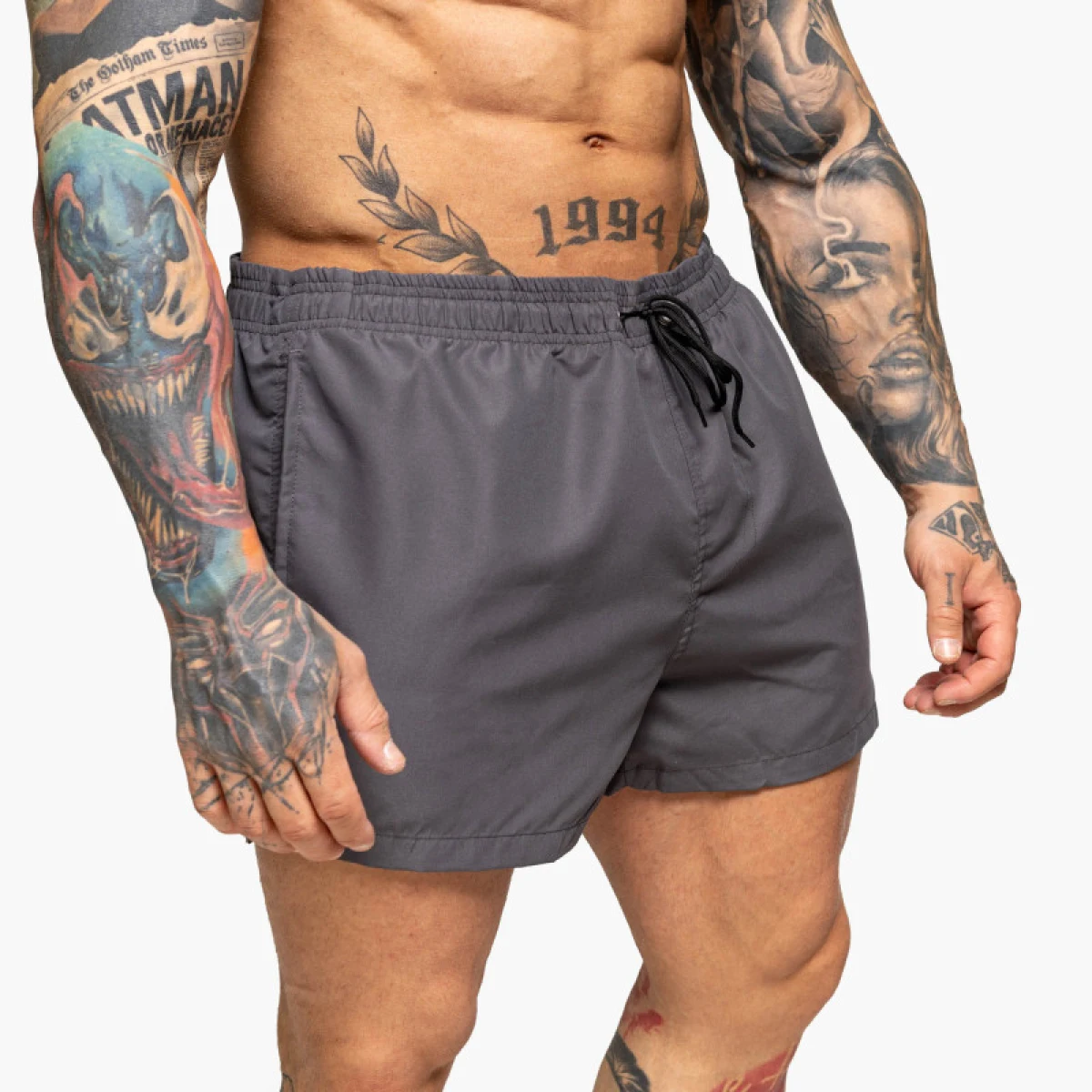Pánské plavky Iron Aesthetics Beach Mode, šedé · záber 4