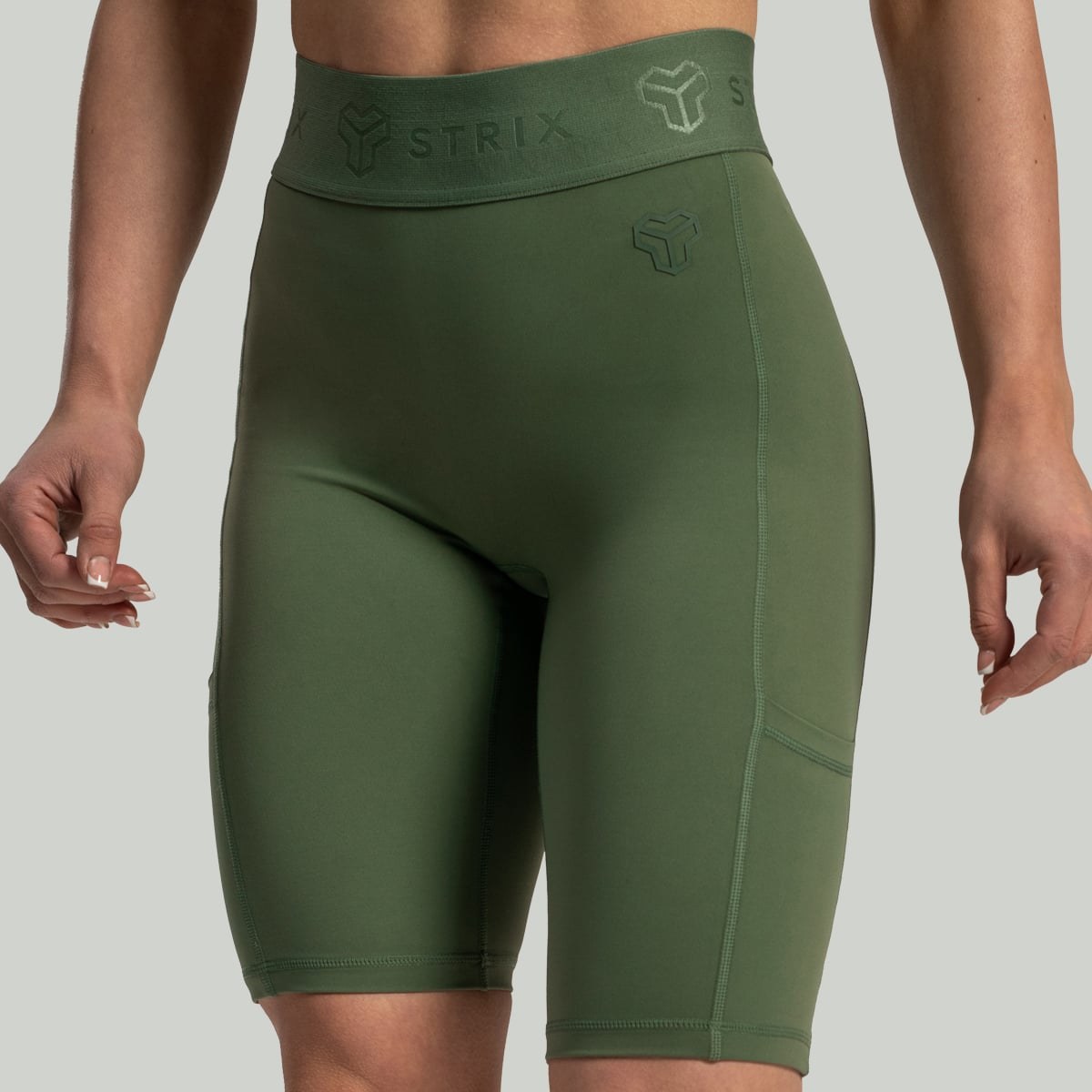 STRIX Dámské šortky Biker Lunar Cedar Green - Velikost: L | Barva: Zelená | Hmotnost: 0,163 kg | Balení: 105 · záber 2