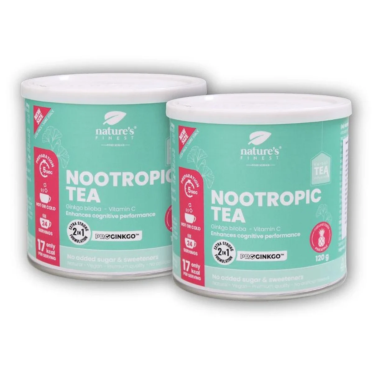 Natures Finest 2x Nootropic tea 120g · záber 1