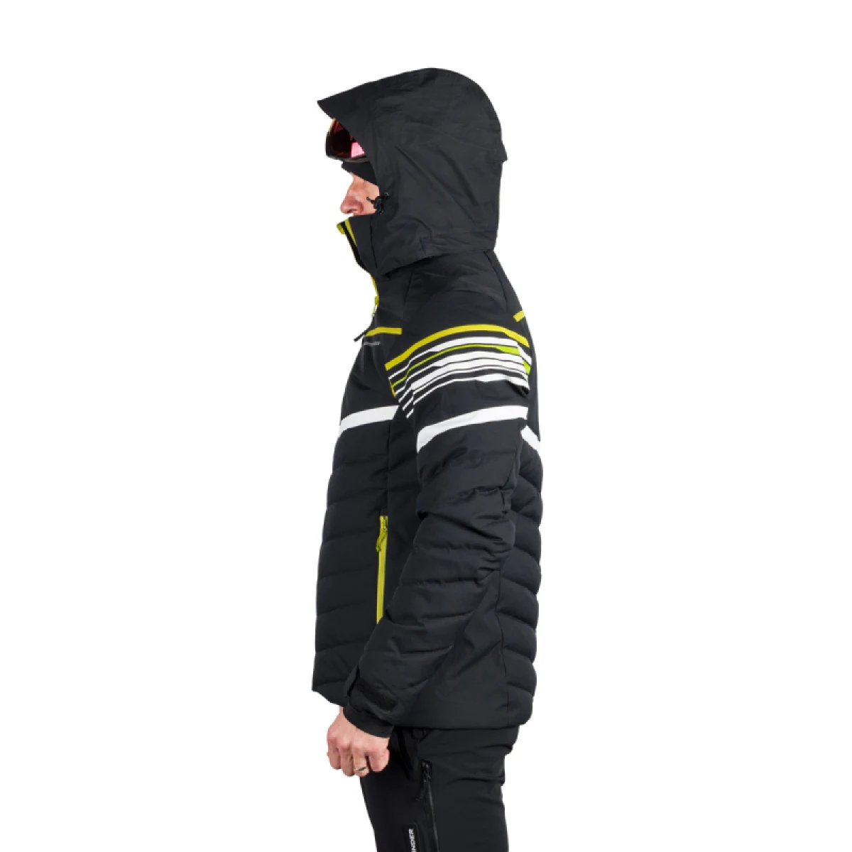 Pánská lyžařská bunda NORTHFINDER YAROGNEV-672blacklimegreen · záber 4