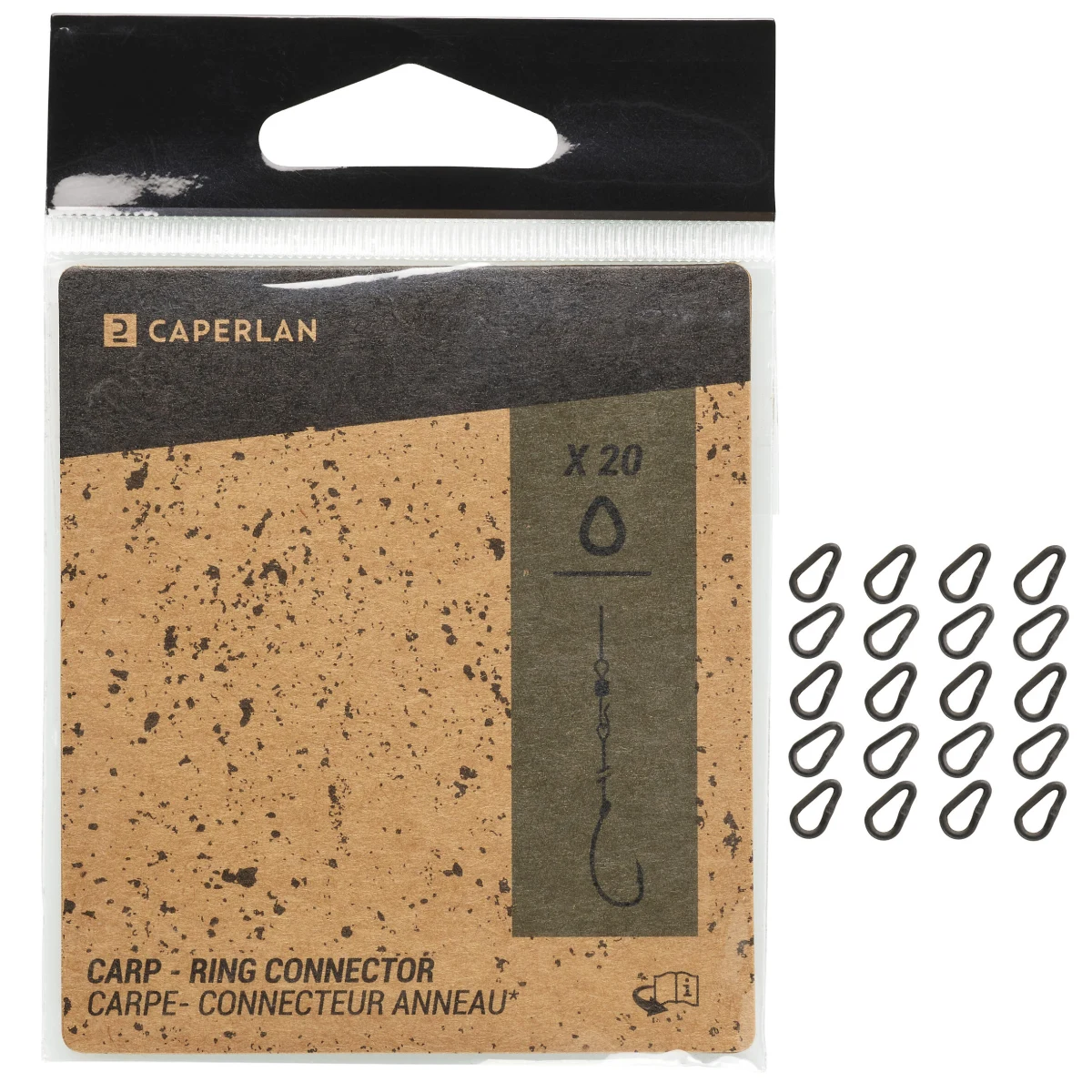 CAPERLAN Rig connector 20 ks na lov kaprov bez · záber 2