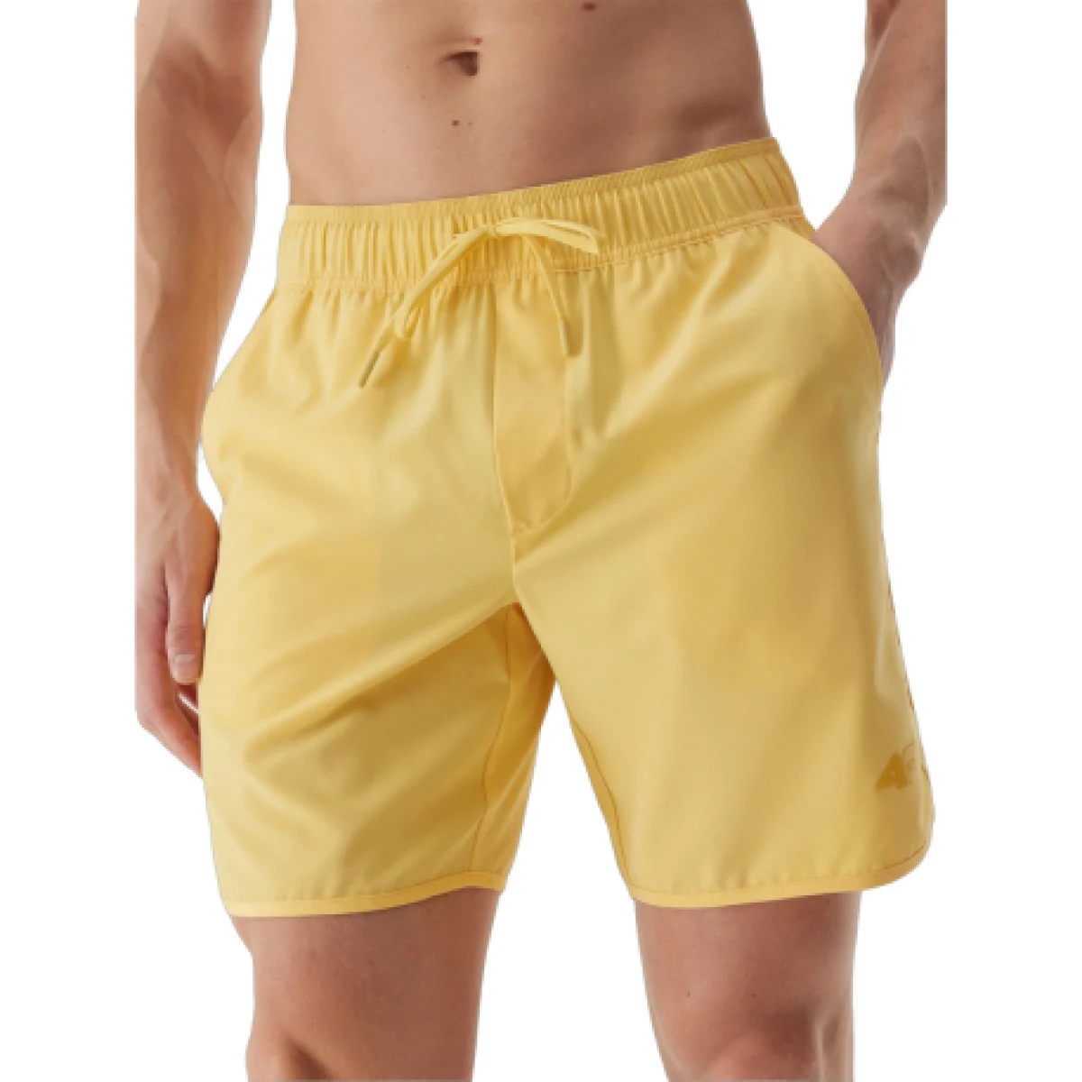 Pánske plavky 4F BOARD SHORTS-WSS24UBDSM092-71S-YELLOW · záber 1