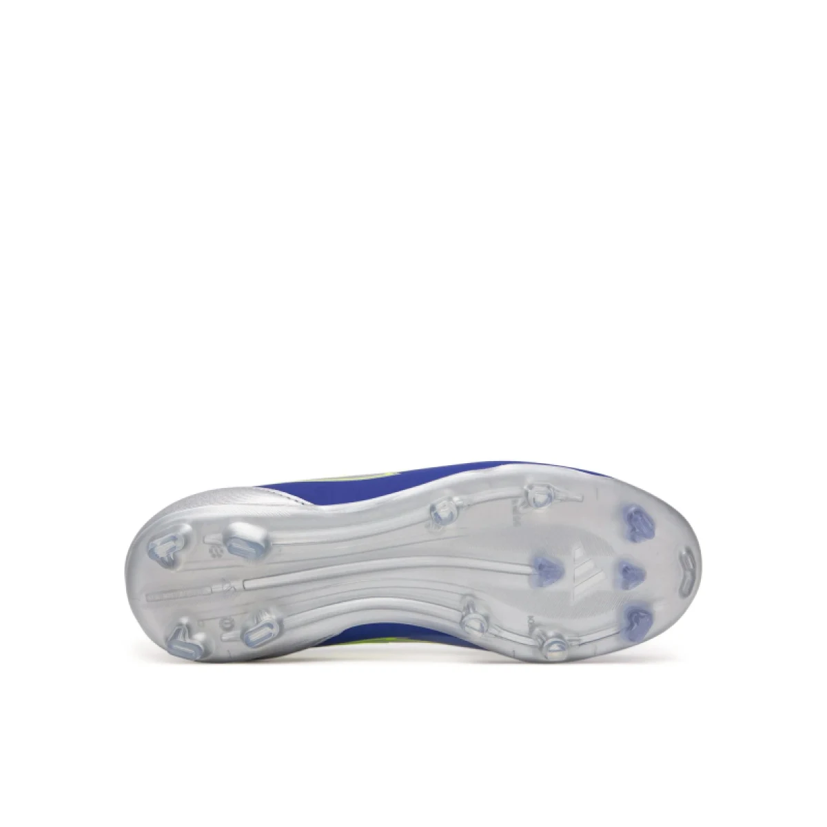 Chlapecké fotbalové kopačky outdoorové ADIDAS F50 League Messi Jr FG MG silver metallic solar yellow lucid blue · záber 5