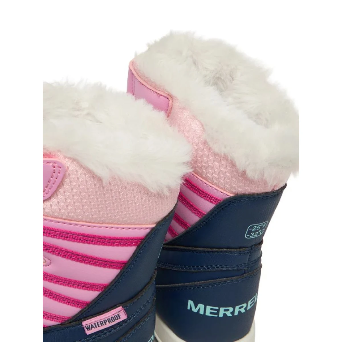Dievčenské vysoké zimné topánky MERRELL Snow Bank 5.0 WTRPF K navy pink · záber 5