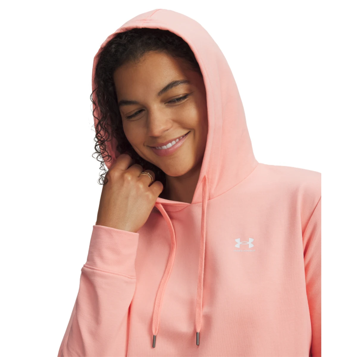 Dámska mikina s kapucňou UNDER ARMOUR Sport Terry Hoodie-PNK · záber 2